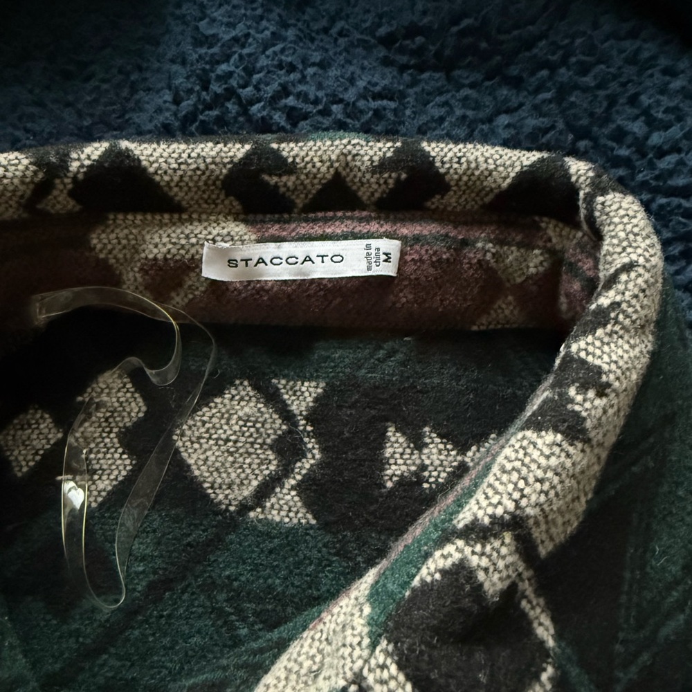 Staccato Button Up Shacket - Picture 2 of 3